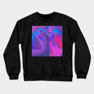 Euphoric acrylic pour pattern Crewneck Sweatshirt